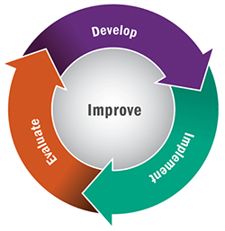 Image of the Continuous Quality Improvement Cycle.